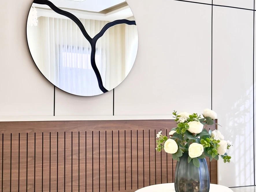 تصميم واجهة مراة مع رديتر بركة ٢١